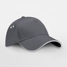 Czapka z daszkiem - mod. B15C:Graphite Grey, 100% bawełna, Oyster Grey, One Size